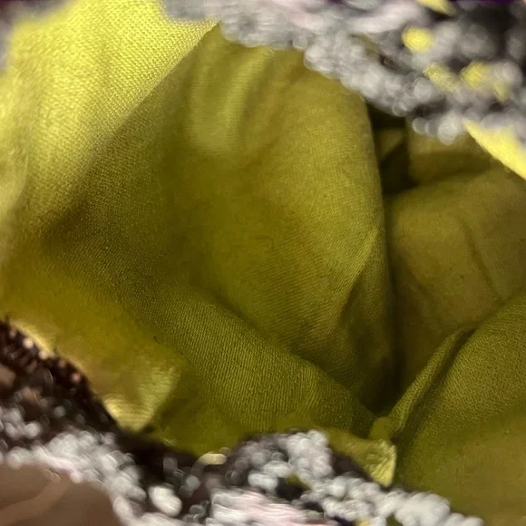 Antique Vintage Victorian Elegant Beaded Drawstring Bag - Picture 5 of 5